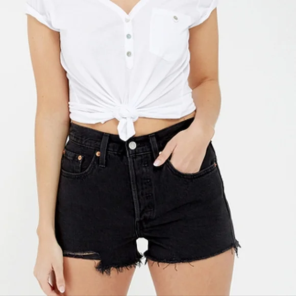 Levi's 501 High Rise Shorts - Picture 9 of 10